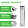 Goldpea Stainless Steel SCH40 4" Long Pipe Nipple 1-1/4" x