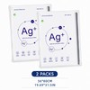 2 Pack Ag+ Silver Ion Vacuum Storage Bags, No Pump