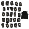 Rune Stones Ancient Rune Fine Workmanship Stylish Appearance Obsidian Material
