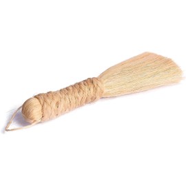 SATVIK 14 cm-Large Eco-Friendly Banana Stem Broom for Pooja | Handcrafted Mandir Cleaning Broom for Puja Room | Banana Fibre Jhadu | Durable, Lightweight, Auspicious Design for Temple Cleaning