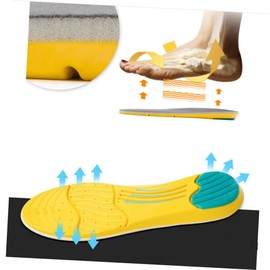 PACKOVE Breathable Thickened Sports Insoles with Arch Support Shock-Absorbent Cushioning Pads for Shoes Anti-Odor Sweat-Absorbing Non-Slip Scalable and Fit Inserts for Men and Women