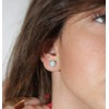 14k Gold Filled 6mm Blue Opal Stud Earrings