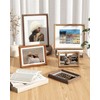RICHFOCUS 8.5x11 Picture Frame USA-Sourced Natural Walnut Solid Wood Photo
