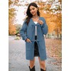 Women's Casual Lightweight Long Sleeve Pockets Cardigan Sweater Plus Size
