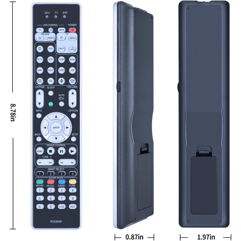 RC036SR New Replacement Remote Control for Marantz AV Receiver SR7012