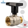 tecuro Ball Valve, Internal x External Thread Rp 3/4 Inch
