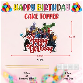 Seyal® Decoración para tarta de cumpleaños Suphero