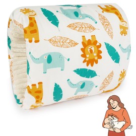 Aolso Cozy Cradle Arm Pillow, Breastfeeding Arm Pillow, Baby Breastfeeding Nursing Pillow, Baby Nursing Head Support Pillow, Breastfeeding and Bottle Feeding Head Support Pillow (Fawn Elephant)