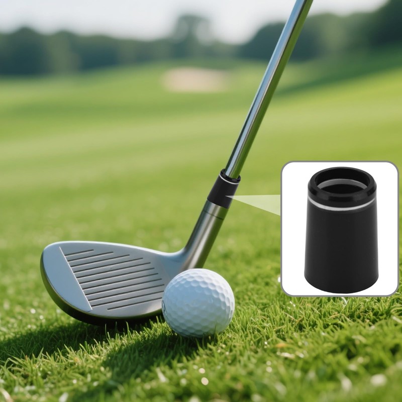 lasuroa 20pcs 370 Golf Tapered Ferrules, Black Golf Club Shaft