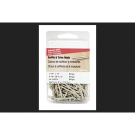 Hillman 1-1/4 in. L Soffit and Trim Stainless Steel Nail Smooth Shank Flat