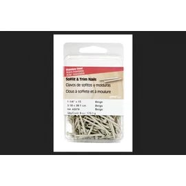 Hillman 1-1/4 in. L Soffit and Trim Stainless Steel Nail Smooth Shank Flat