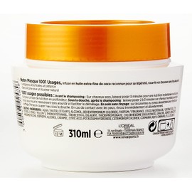L'Oréal Paris Elseve Extraordinary Coconut Oil Mask with Extra-Fine Coconut Oil for Normal to Dry Hair 310 ml