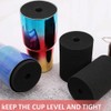 TEHAUX Rotary Tumbler Inserts Cup Turner Foam Sponges Black Sponge