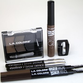 L.A. COLORS Browie Wowie Brow Tinted Gel, Dark Brown CBG413