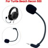 Black 2.5mm Microphone Stereo Studio Gaming Headset Voice Mic Replacement