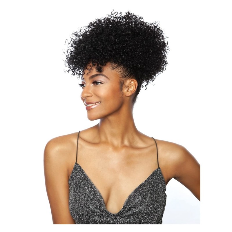 Mane Concept Synthetic Yellowtail Wrap&Tie Pineapple Puff Drawstring Ponytail -