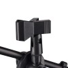 Black Mic Stand with Boom Arm Dual Microphone Holder Model