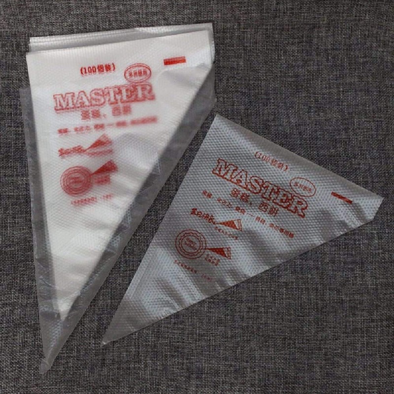 Amandakasa Pastry Bags, 100 Count, Cream Squeezing Bags, Disposable Pastry