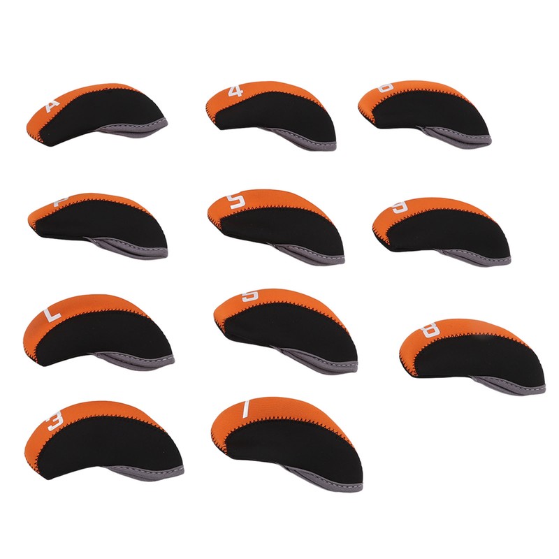 11PCS Golf Club Head Covers Neoprene Numbered Golf Club Head