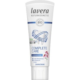 lavera Complete Care Fluoride-Free Toothpaste, Organic Echinacea &amp; Calcium, Vegan, Organic Plant Active Ingredients, Certified Natural Cosmetics, Dental Care, 75 ml, Pack of 1
