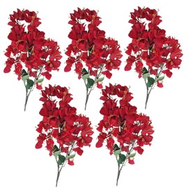 Bougainvillea, 5pcs Bougainvillea Artificial 38.6 Pulgadas Faux Faux Bougainvillea Ramas Centro de Bodas Centro de Bodas, Corredor de Mesa, decoración del hogar