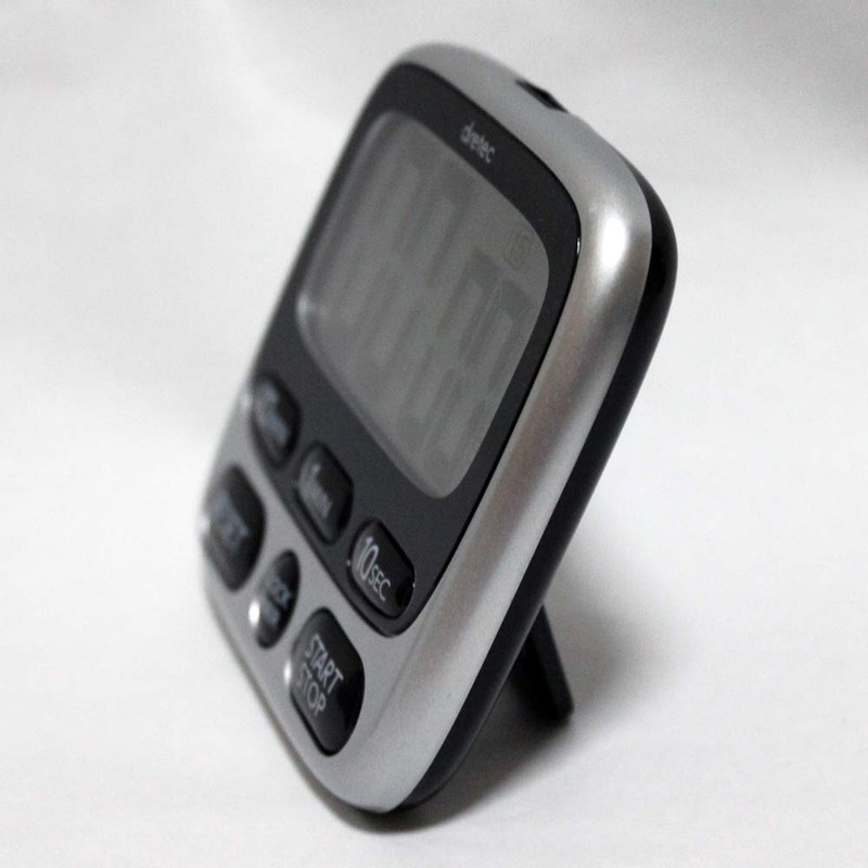 Doritech T-566SV Thin Kitchen Timer with Watch, Large Screen Timer