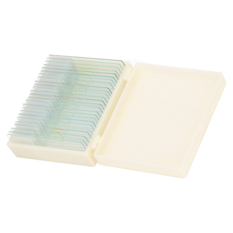 25PCS Microscope Slides Optical Glass Cover Transparent Slide Set for