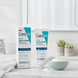Cerave Limpiador Facial Mascarilla Para Acne 118 Ml Acneica                                                                                           