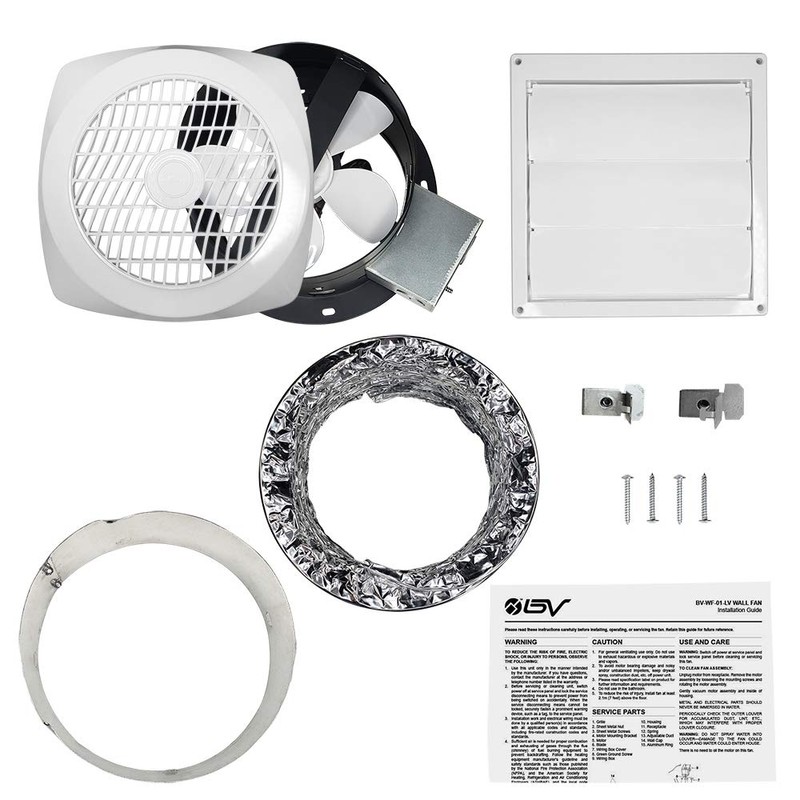 BV Ventilation Exhaust Fan for Home, Through-The-Wall Utility Fan, 70
