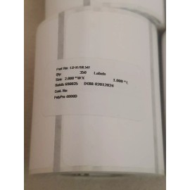 Zebra 2"x1" Polypro 4000D Genuine - 350 Label Roll