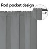 Easy-Going Rod Pocket Blackout Curtains for Bedroom, Room Darkening Window