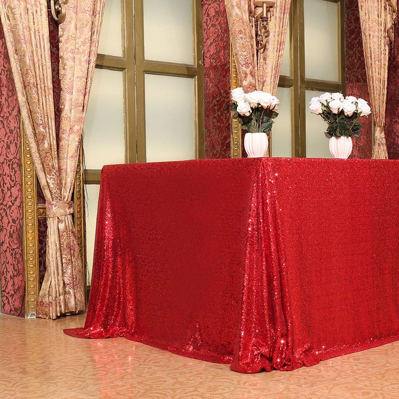 Eternal Beauty Sparkly Tablecloth Rectangle Sequin Tablecloths Wedding Party Banquet