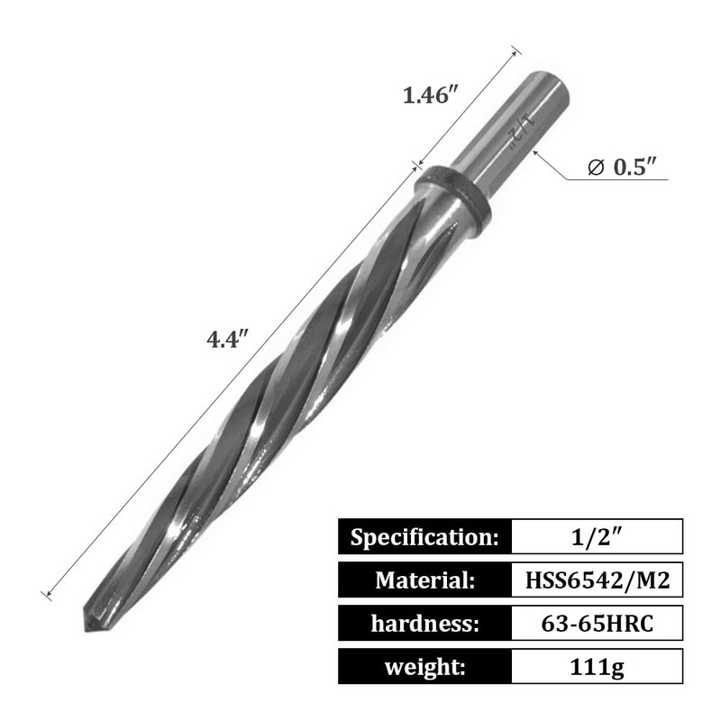 YUEWO 1/2" Bridge Construction Reamer Drill Reamer Tool Set for