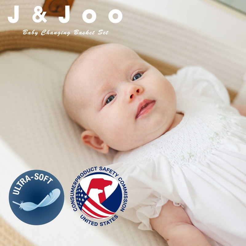 Baby Changing Basket Includes Diaper Caddy - Breathable & Waterproof