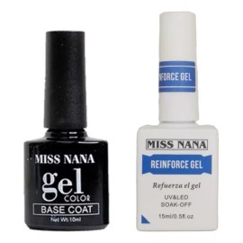 Miss Nana Kit De 2 Base Miss Nana, Top, Matte, Diamante, Aceite (duo)