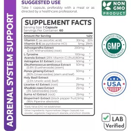 Healths Harmony Health's Harmony Adrenal Support Cortisol Manager Powerful Adrenal Health 60ct