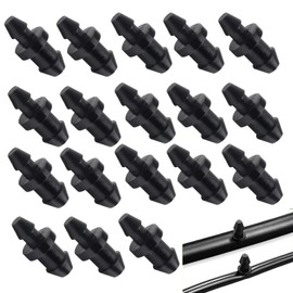 UtySty 100 Pack Drip Irrigation Plugs 1/4" Barbed Tubing End Plug Fittings Ends Stopper for Drip Irrigation Supply Tubing Water Emitters Drippers Drip Line Garden Watering Tube Irrigation System Hose