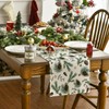 Artoid Mode Stars Leavses Pine Cone Christmas Table Runner, Seasonal