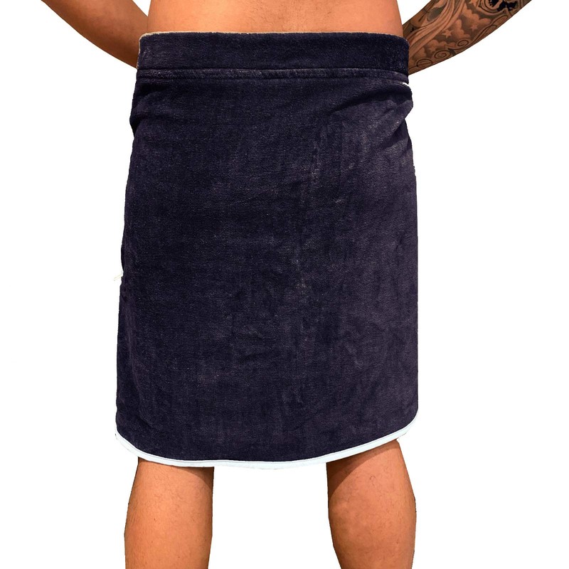 HOMELEVEL Men's Sauna Kilt - Bath Towel for Spa -