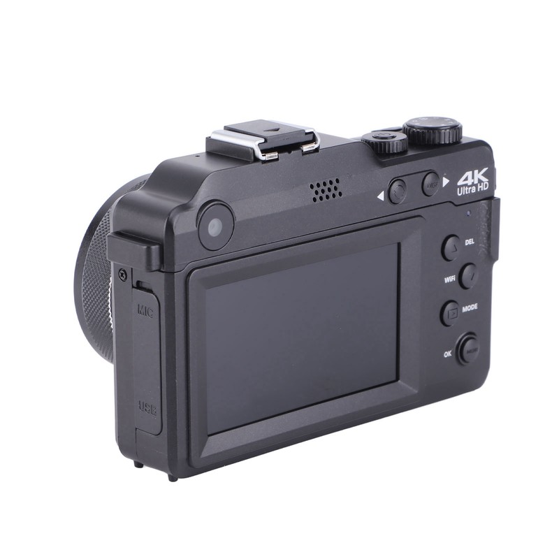 Wifi Digital Camera Dual Lens Front Rear 4K 64MP Portable