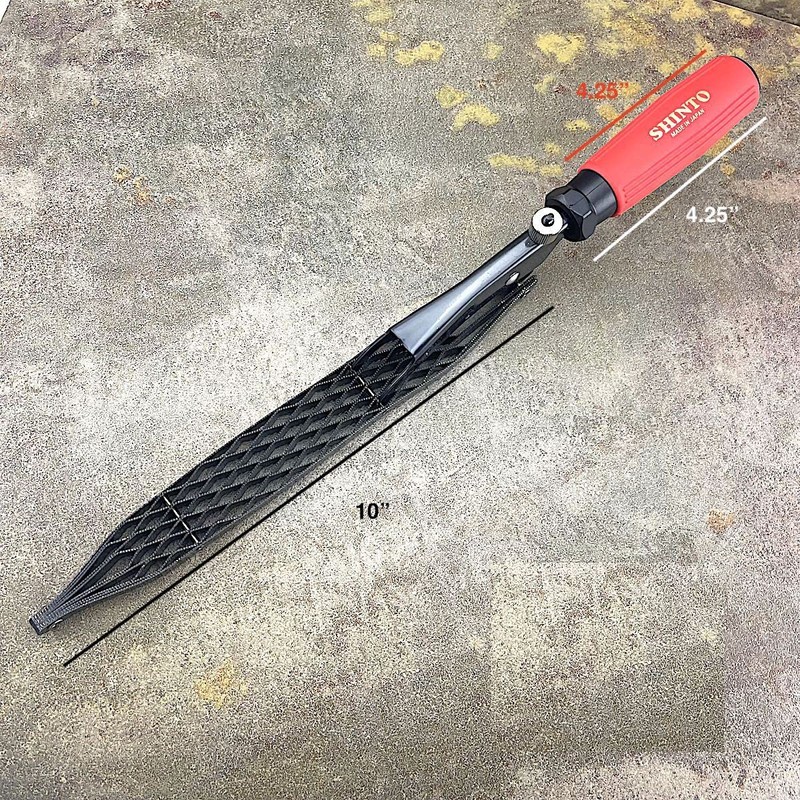 Shinto Saw Rasp Sander 10' Blade, 36 Teeth, Non-Clogging Design