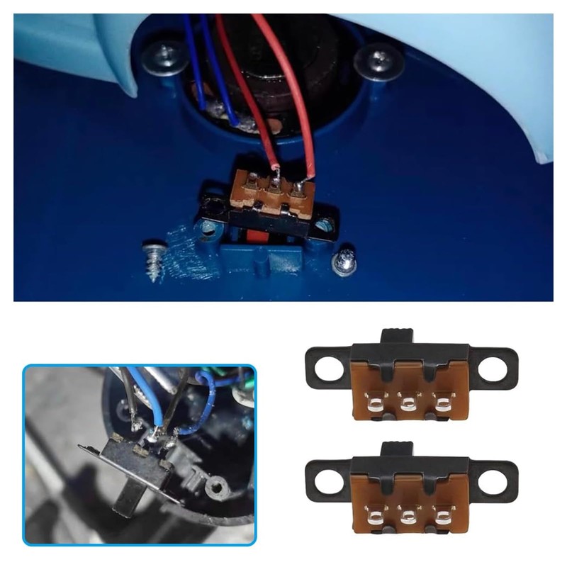 Mini Slide Switches 25pcs 0.1 inch (3 mm) 2 Tier