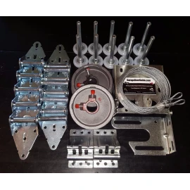 Clopay Garage Door Hardware Complete Kit - Medium Duty 14 GA - 12x8 or 10x8