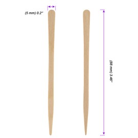 JOIKIT 1500 PCS Eyebrow Waxing Sticks, 8.8CM Small Wax Applicator Spatulas, Mini Wooden Tongue Spatula for Hair Eyebrow Removal