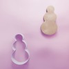 Christmas Snowman Simple Cookie Cutter - 3 Sizes