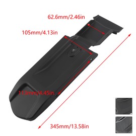 Motorcycle Surron Rear Seat Mudguard,Plastic Electric Dirt Bike Back Mud Base Protective for Seyway Sur-Ron Light Bee X and S(Black)