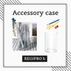 Regipro b Acrylic Round Clear Pen Stand Trinket Box Set