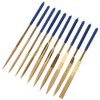 10Pcs Set 4x160mm Mini Titanium Plated Diamonds Needle File Kit