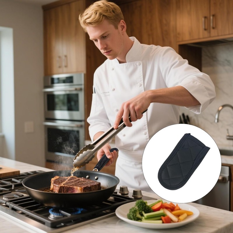 4 Pcs Cast Iron Handle Covers, Hot Pan Handle Sleeve