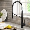 Kraus KPF-2631MB Oletto Commercial Style Pull-Down Single Handle Kitchen Faucet with QuickDock Top Mount Installation Assembly, Matte Black